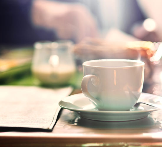 Cup of coffee on a table