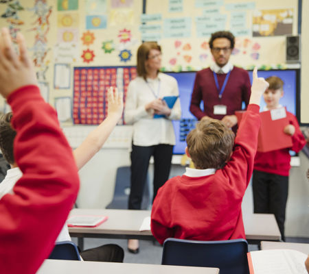 Classroom with children at desks